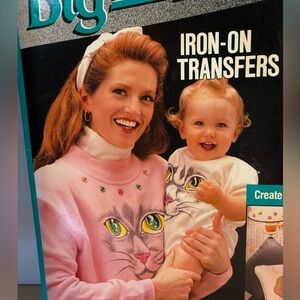Vintage Iron on Designs 1992 unopened packaging 
Cat and dogs Tulip Productions